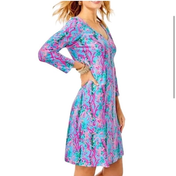 LILLY PULITZER Tessa 3/4 Sleeve Dress! Retail $98. - Picture 9 of 9